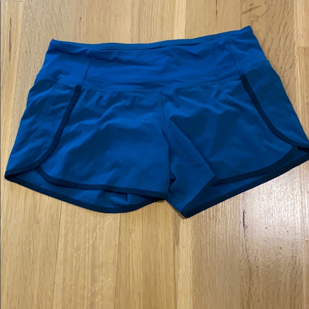 Lululemon runtimes shorts size 6 teal